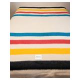 HUDSON BAY BLANKET AUTHENTIC WITH SEWN ON LABEL