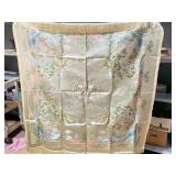 BEAUTIFUL NEVER USED TABLE COVER CHINESE 56" X