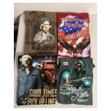 4 SZ MEDIUM TOBY KEITH T SHIRTS