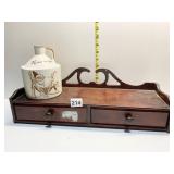 2 DRAWER SHELF, JUG