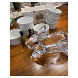 BAKING DISHES, CRYSTAL BUNNY