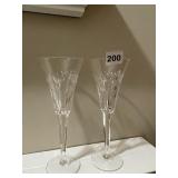 2 WATERFORD FLUTED