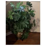 BRASS PLANTER LION HEAD HANDLES 3FT HIGH