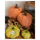 GLASS PUMPKINS AND OTHERS