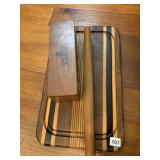 WOOD RECIPE BOARD AND ROLLING PIN