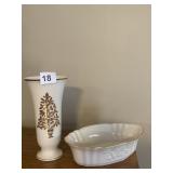 2 PIECES OF LENOX CHINA HARVEST SERVER