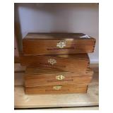 4 CIGAR BOXES