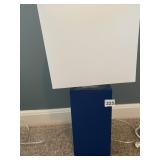 VYNAL BLUE LAMP RECTANGULAR SHADE 22IN H