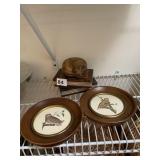 5IN ROUND BIRD PRINT CAT PAPER WEIGHT