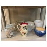 PLANTERS BLUE CHIP ON EDGE WATER PITCHER