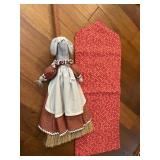 BROOM WITH TABLE RUNNER