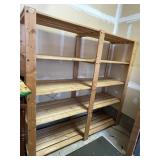 PINE SHELF UNIT 70" H X 22" D X 68" W