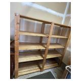 PINE SHELF UNIT 70" H X 22" D X 68" W