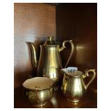 HALL TEAPOT CREAMER AND SUGAR