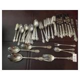 SILVER PLATE FLATWARE ASSORTED