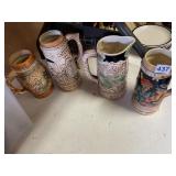 STEINS AND PITCHER