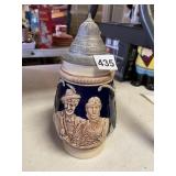 4 STEINS 1 CERAMIC PITCHER