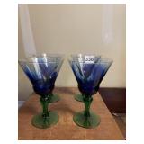 BLUE GLASSES GREEN BASES