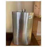 FLASK 128 OZ. STAINLESS
