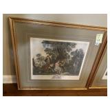 PRINTS F. BUCHER PRINT COURTING SCENE 28X26