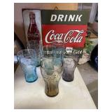 DRINK COCA COLA AND 5 GLASSES