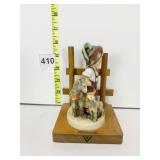 HUMMEL WOOD WALL PLAQUE WITH BOY AND GOAT OR