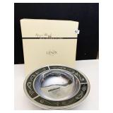 LENOX SPYRA BLACK BOWL METAL SERVE WARE NEW BOXED
