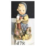 FEEDING TIME IM HUHNERHOF HUMMEL 199/0 W GOEBEL