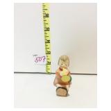 HUMMEL SITTING ANGEL WITH HORN NO ID LABEL 1967