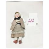 BISQUE DOLL 5" UNMARKED DAMAGE TO BACKSIDE SEE