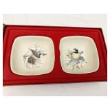 LENOX WINTER GREETINGS SET OF 2 DIPPING BOWLS NEW