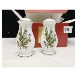 LENOX ETCHINGS SALT AND PEPPER NEW BOXED