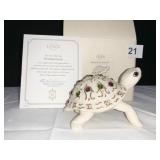 LENOX WOODLAND JEWELS TURTLE NEW BOXED