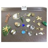 VARIETY OF SMALL PENDANTS TURTLE DOLPHIN STARFISH