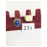 TWO RINGS SIZE 8 ONE PLASTIC AND ONE SILVER TONE
