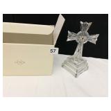 LENOX 9" GLASS CROSS MADE IN GERMANY NEW BOXED