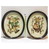 TWO HUMMEL TIN TRAYS ARS EDITION USA 1982 APPLE