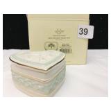 LENOX IRISH BLESSING HEART BOX NEW BOXED