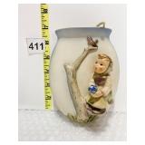 GOEBEL WESTERN GERMANY TM3 WALLVASE-GIRL