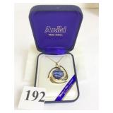 ARIKI PAUA SHELL NECKLACE 22K GOLD PLATE MADE IN