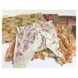 GROUP OF RECTANGLE SCARVES ECHO UNBRANDED ETC.