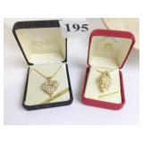 TWO BOXED GENUINE AUSTRIAN CRYSTAL NECKLACES