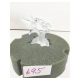 SWAROVSKI CRYSTAL HUMMINGBIRDS AND FLOWERS ONE