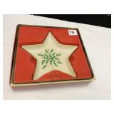 LENOX HOLIDAY STAR CANDY DISH NEW BOXED