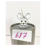 SWAROVSKI CRYSTAL MOUSE CARDBOARD BOX