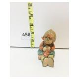 HUMMEL SITTING GIRL KNITTING GOEBEL WEST GERMANY