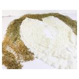 LACE COLLAR LACE SCARVES GREEN OPEN WORK SCARF