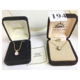 GIAMBELLI CUBIC ZIRCONIA PENDANT NECKLACE BOXED