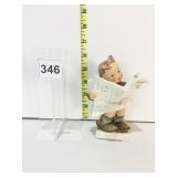 HUMMEL TRADEMARK 2 BOY WITH NEWSPAPER NO I.D.