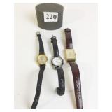 THREE WRISTWATCHES SWANSON JAPAN BULOVA LORD